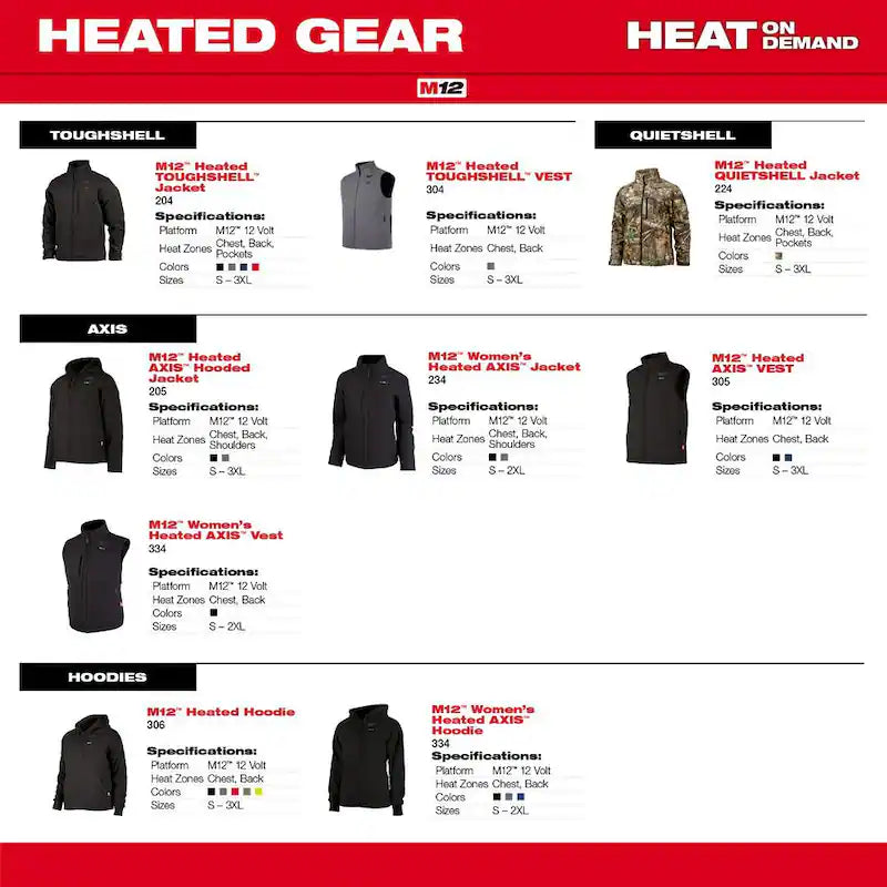 Men's 3X-Large Cordless Heated Jacket Hoodie L444