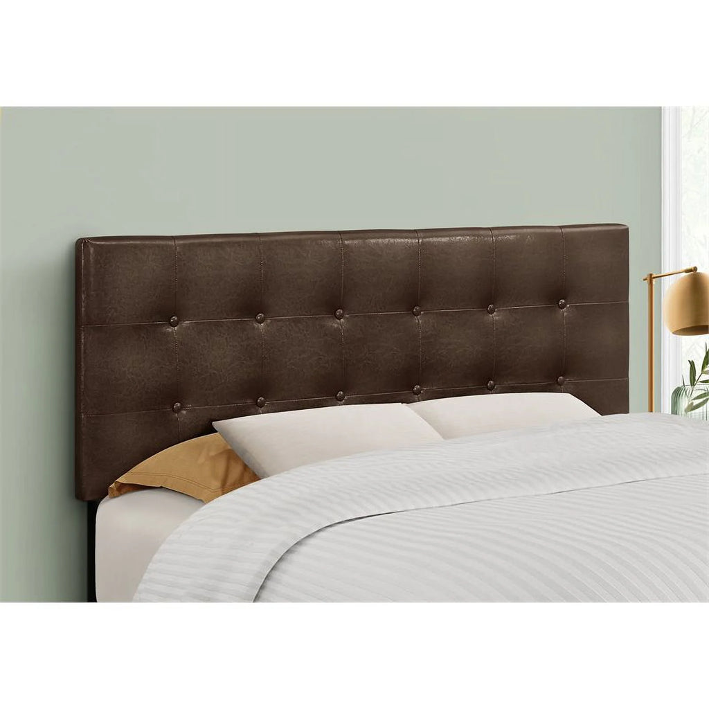 Full Size Upholstered Brown Headboard S68715
