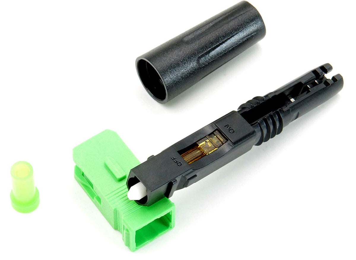 SC APC Fiber Optic Quick Connector 100pcs I24062