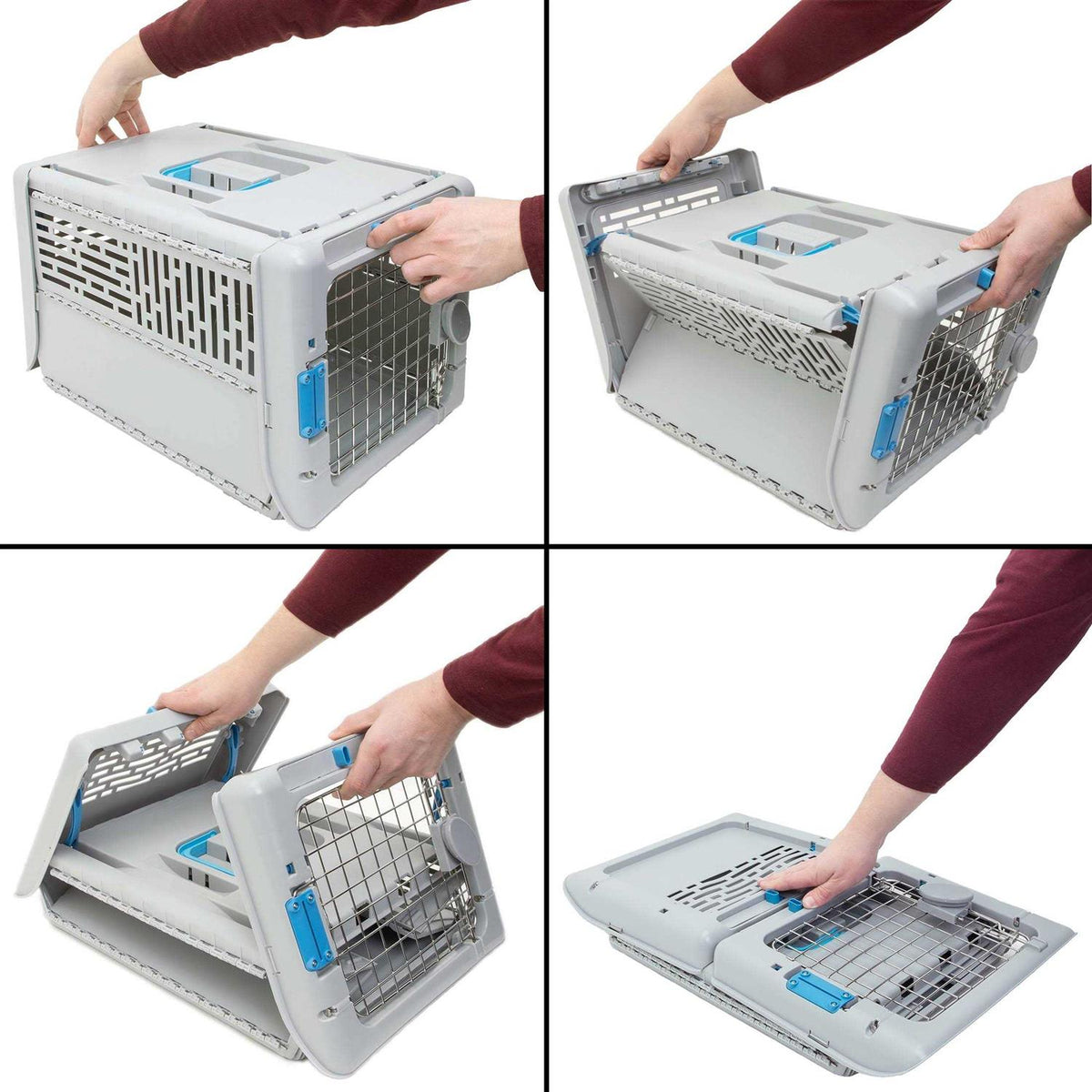 Collapsible Plastic Dog Kennel W78844