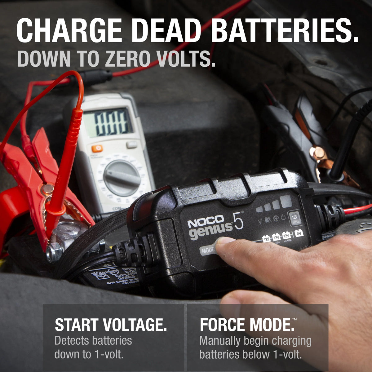6V/12V 5A Smart Battery Charger and Maintainer T423