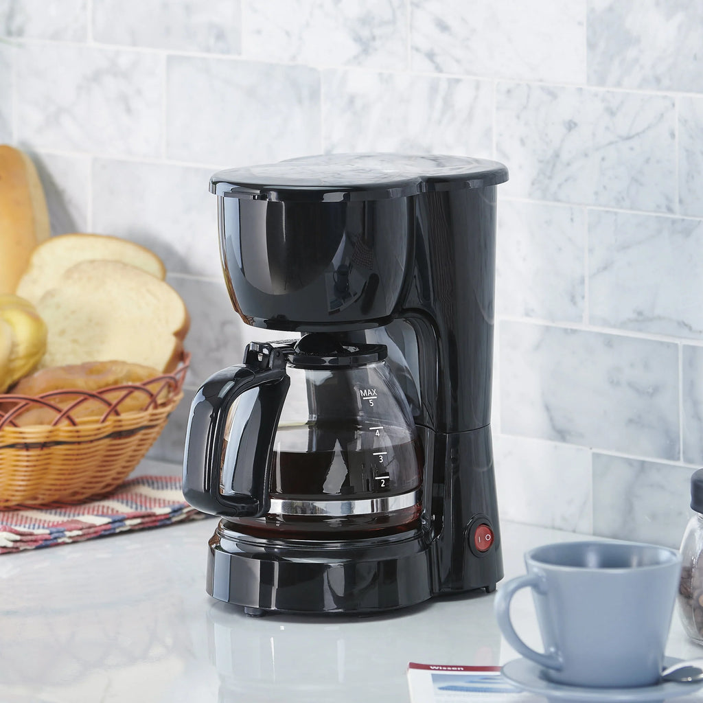 Black 5-Cup Drip Coffee Maker J365