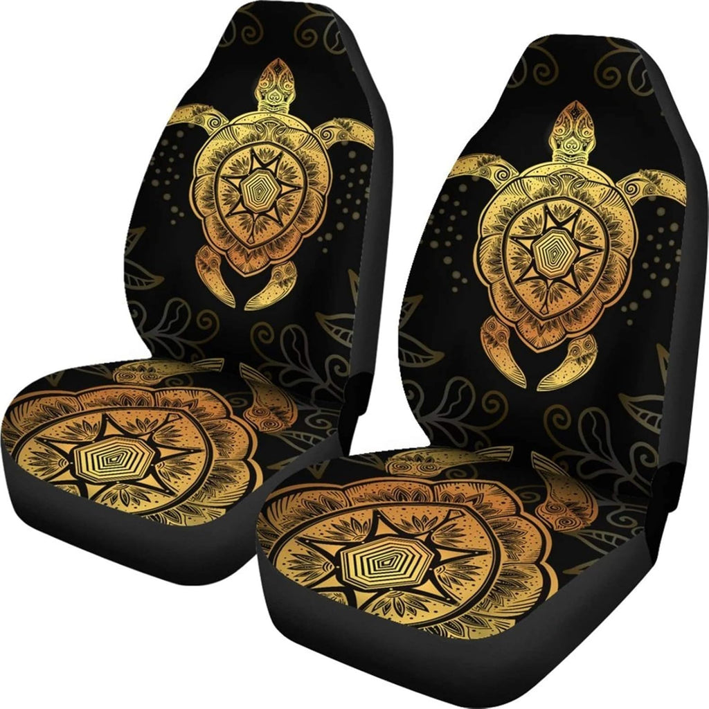 Animal Sea Turtle Print Car Seat Covers Pack of 2 J611