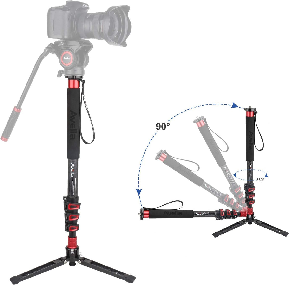 Carbon Fiber 67 Inch Camera Monopod F116926