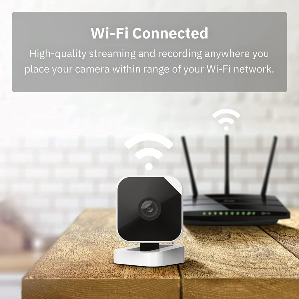 Plug-in Indoor/Outdoor WiFi-Connected Security Camera with Full Color Low-Light Video Z9377