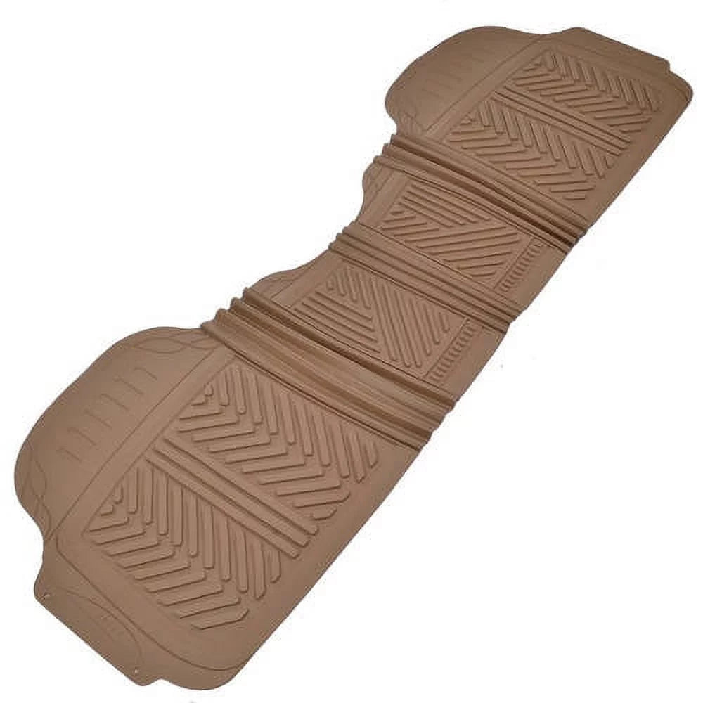 Black Beige Gray Rubber Car Floor Mats with Trunk Cargo Mat, 4 Pieces X1267