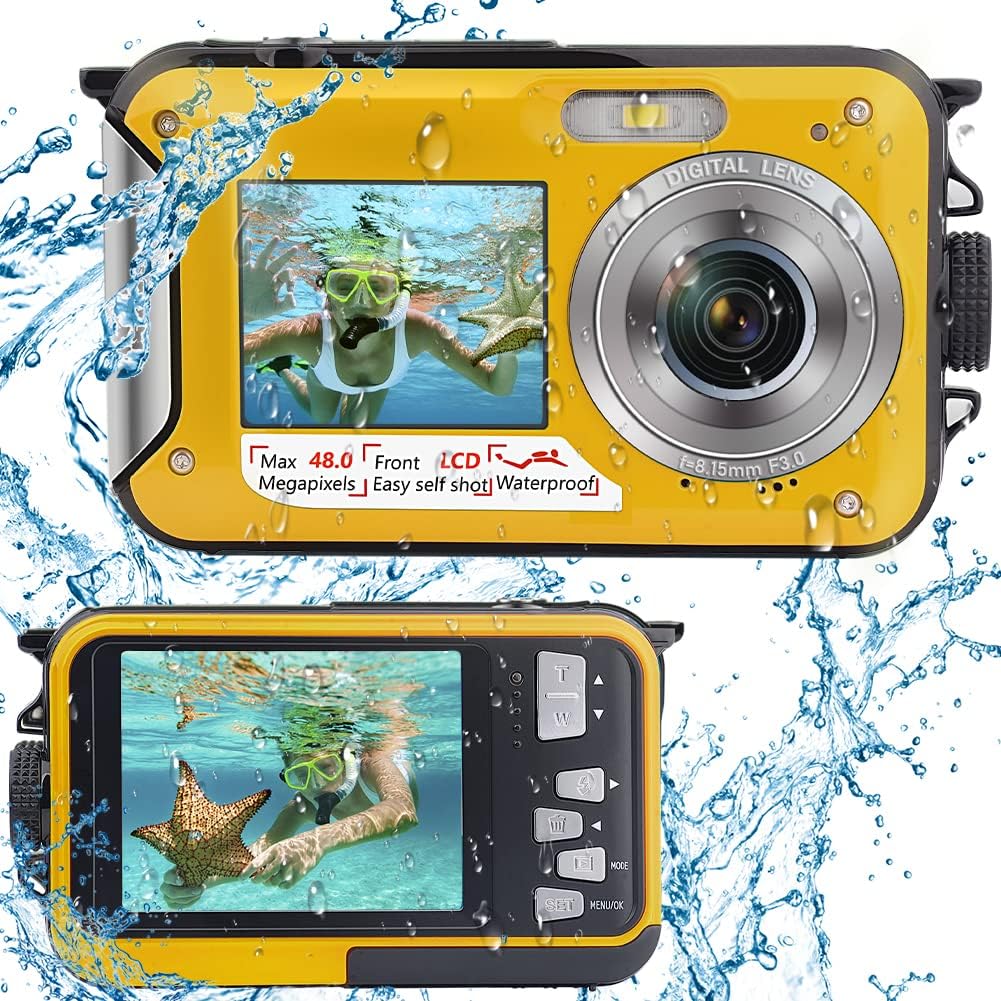 2.7K 48MP Waterproof Underwater Camera Dual Screen 16X Zoom A961625