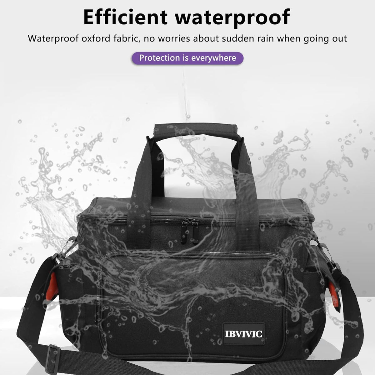 Cable File Bag with Adjustable Dividers and Double Separate Bags C759268
