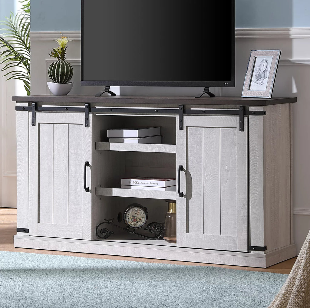Farmhouse Barn Door TV Stand I898
