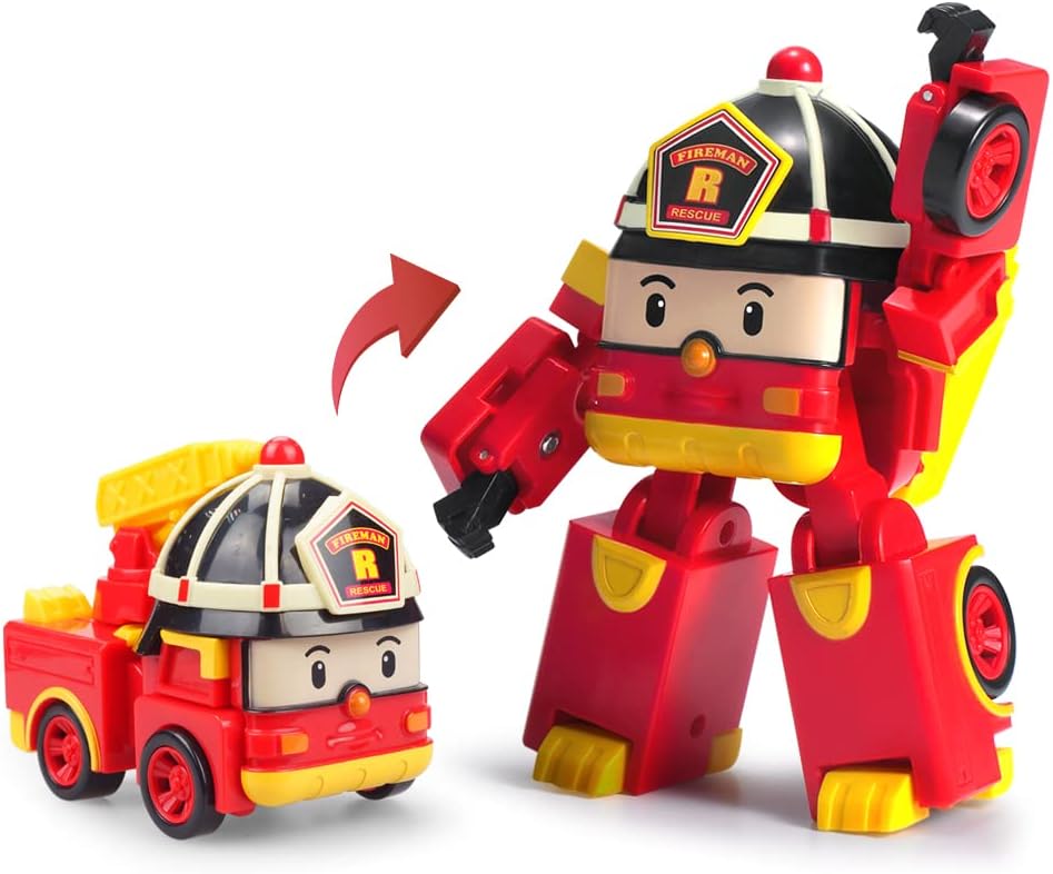 4 Pack Transforming Robot Action Toy Figure O692