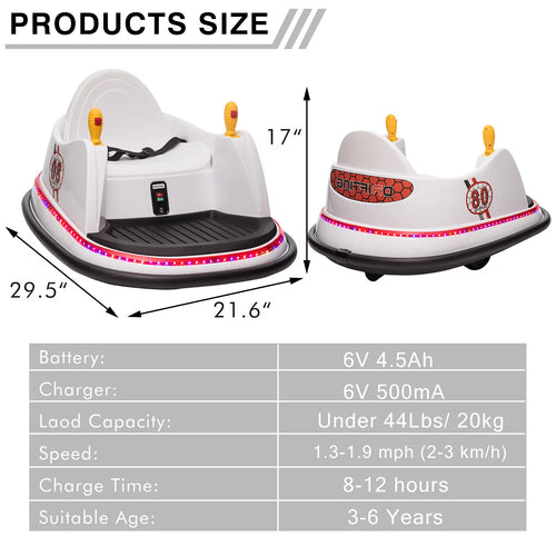 12V Electric Powered Ride on Bumper Car with Remote Control S7823