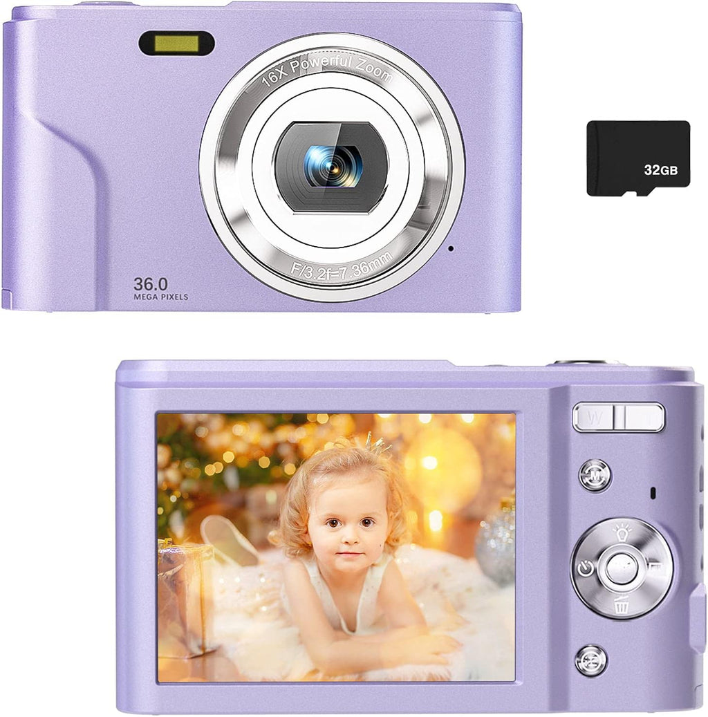 Kids Digital Camera with 32GB SD Card X9028