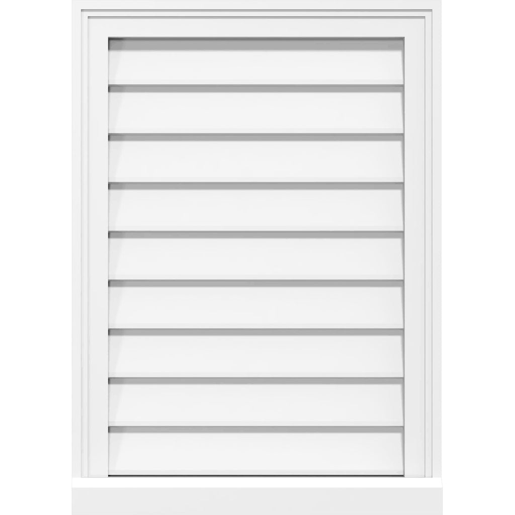 22x22W x 18x22H PVC Gable Vent O54719