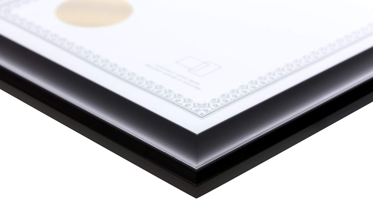 Black Wood Document Frames Set of 12 F9947