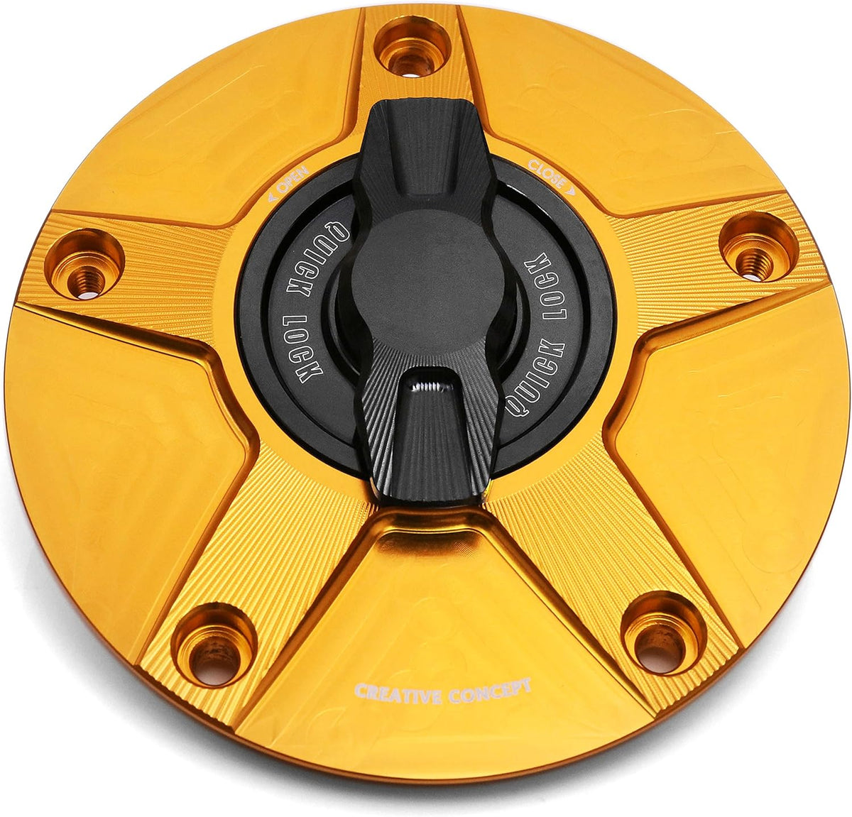 Gold 1/4 Quick Lock Fuel Cap V8920