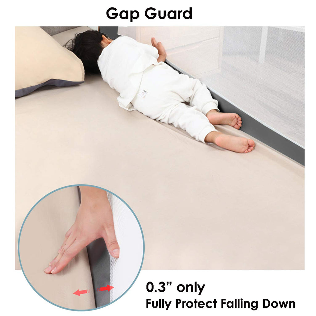 Toddler Bed Rail Guard with Double Lock F1429