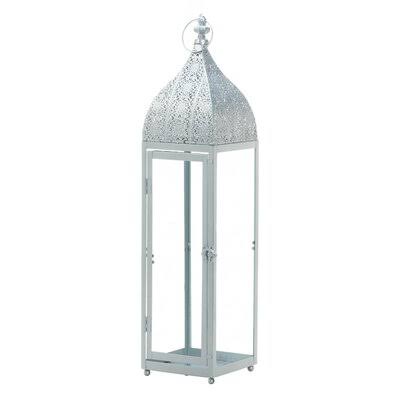 Moroccan Glass Metal Lantern P809848