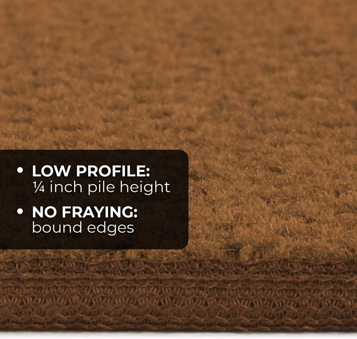 Skid-Resistant Carpet Runner Toffee Brown 6 Feet X 27 Inches K35980