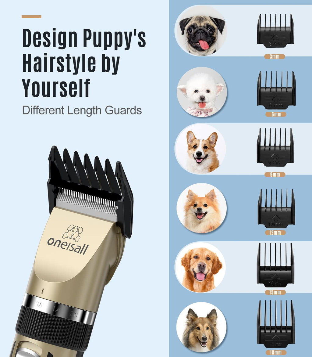 2 in 1 Low Noise Cordless Dog Clippers and Paw Trimmer Kit M27444