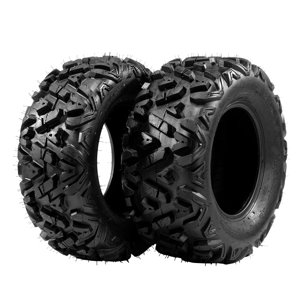 Set of 4 All Terrain ATV UTV Tires, 25x8-12 Front & 25x10-12 Rear, Tubeless U34503