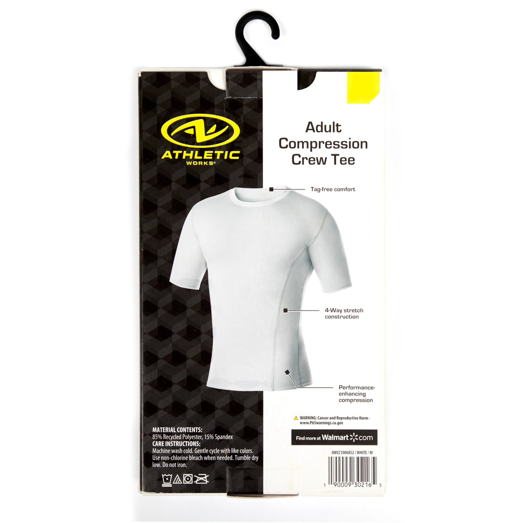 Black Compression Crewneck Tee E9658