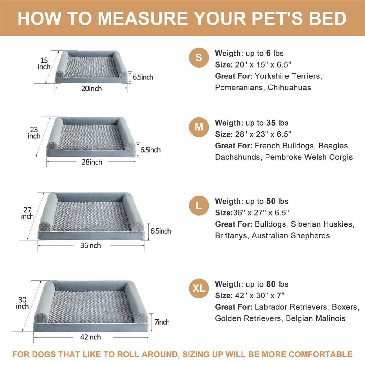 Orthopedic Egg Foam Dog Bed with Removable Washable Cover U4674