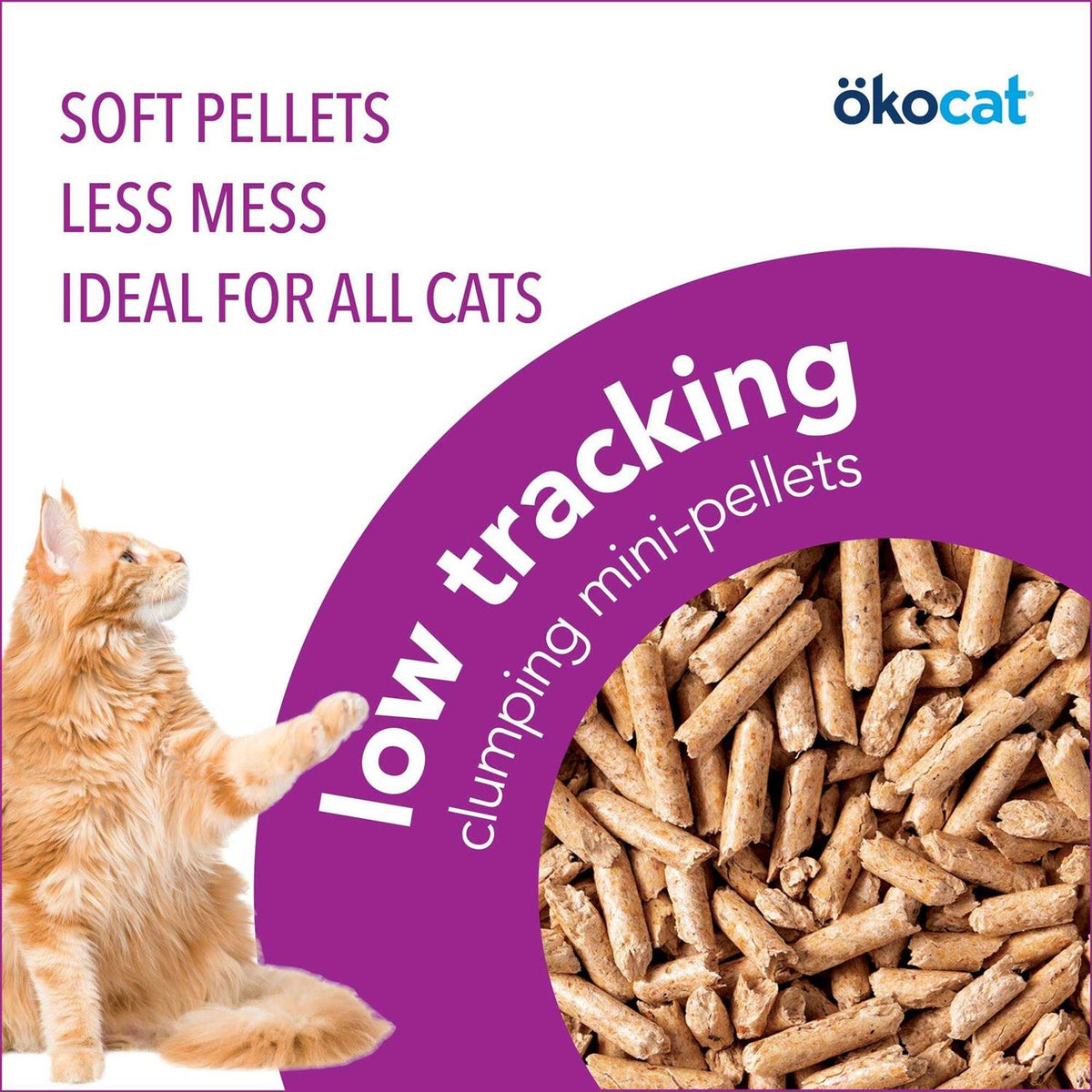 Low Tracking Clumping Mini Pellets Wood Cat Litter I102