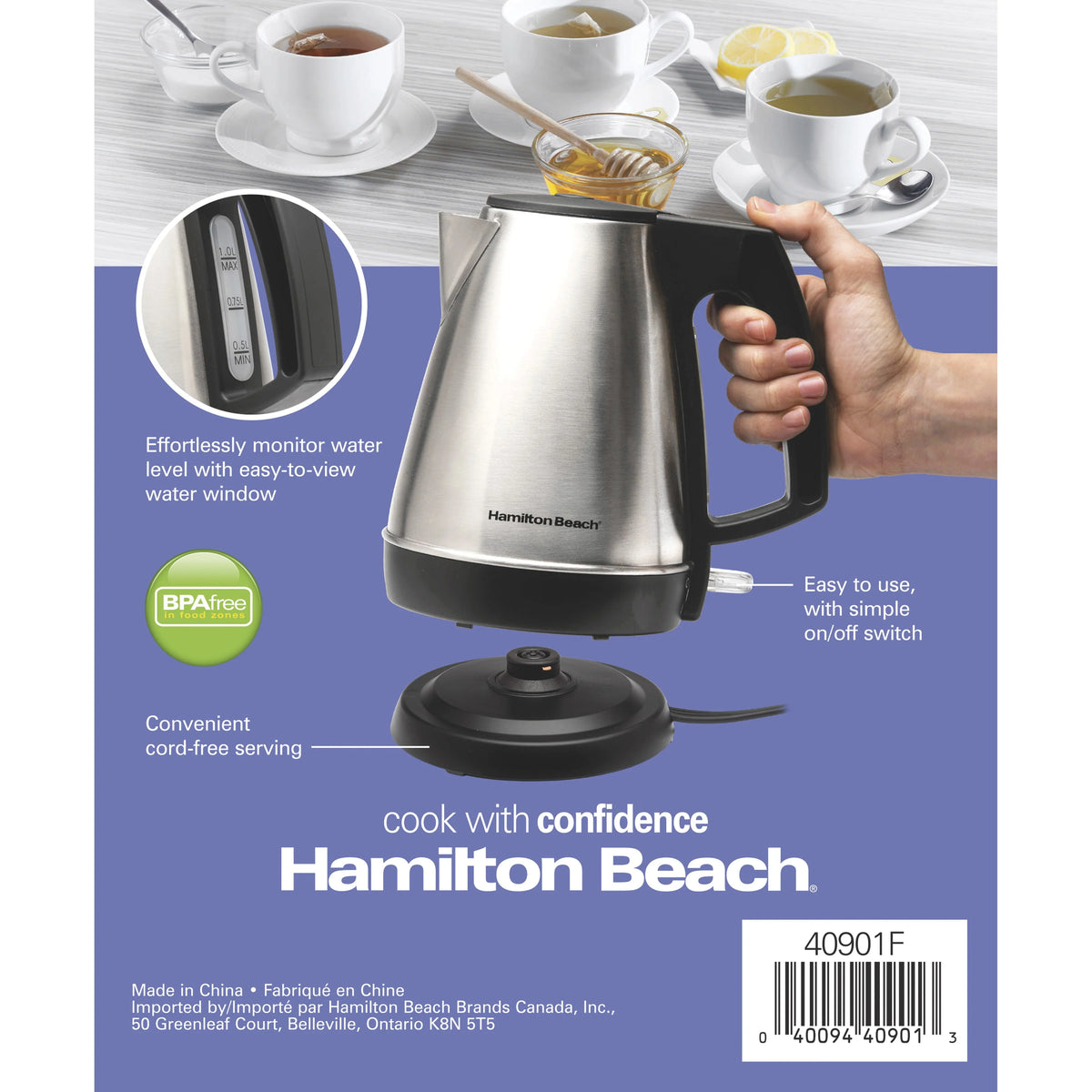 1 Liter Stainless Steel Electric Kettle P320