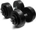 50 lbs Adjustable Cast Iron Dumbbell Set M801