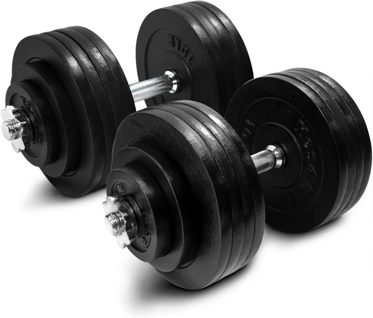 50 lbs Adjustable Cast Iron Dumbbell Set M801