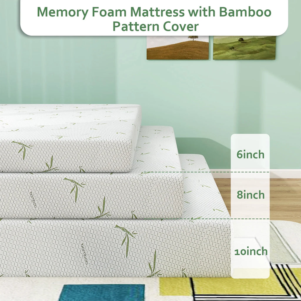 Queen Size 8 Inch Gel Memory Foam Mattress H36788
