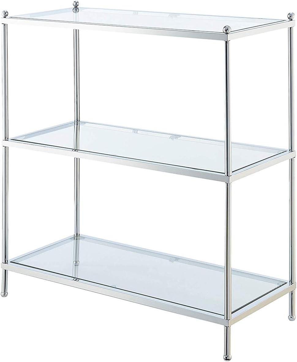 3 Tier Glass Bookcase S71655