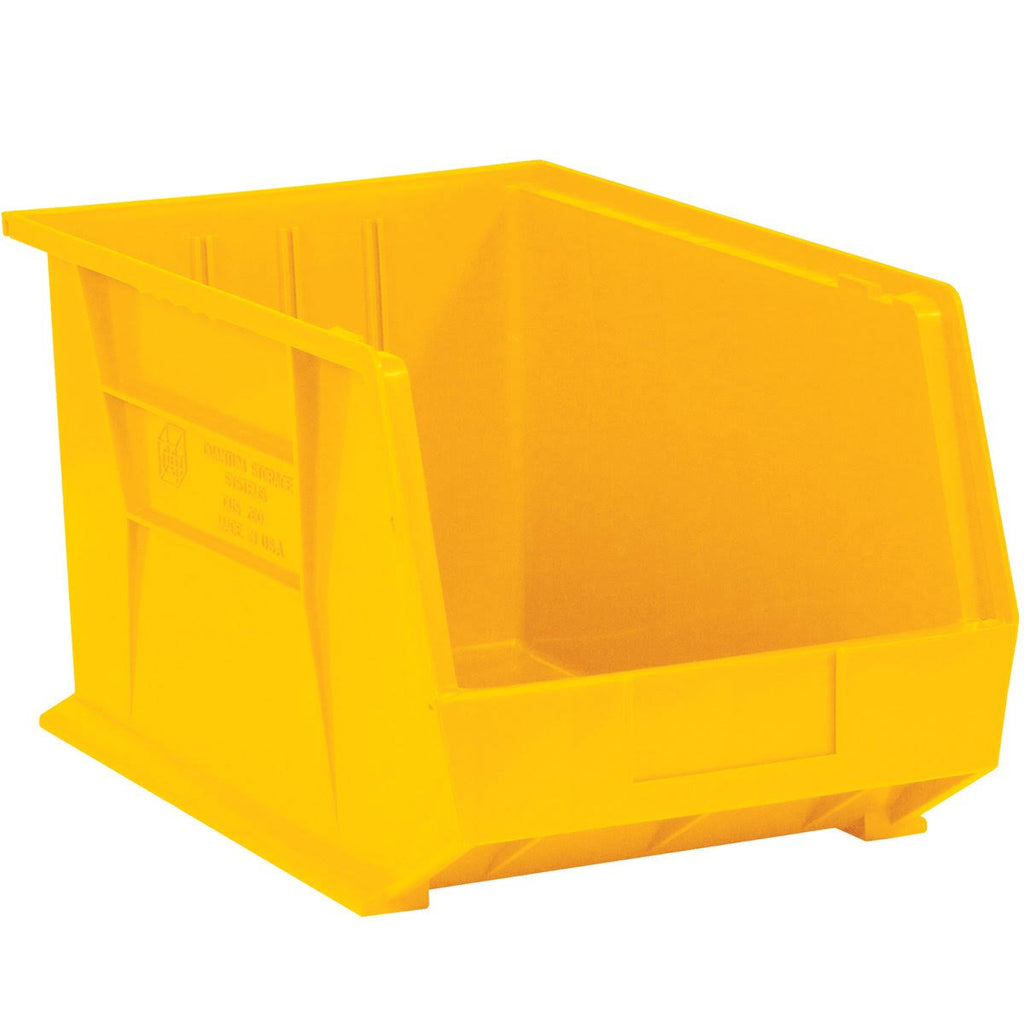 Yellow Plastic Stack & Hang Bin Boxes Case/12 E4768