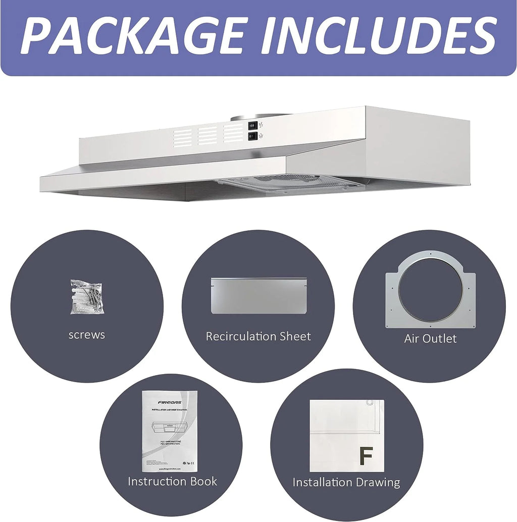 30 inch Under Cabinet Stainless Steel Range Hood I229525