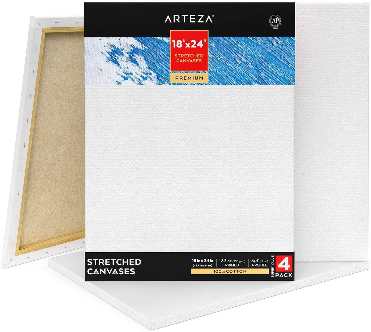 Stretched Canvas 18 x 24 in Pack of 4 J3417