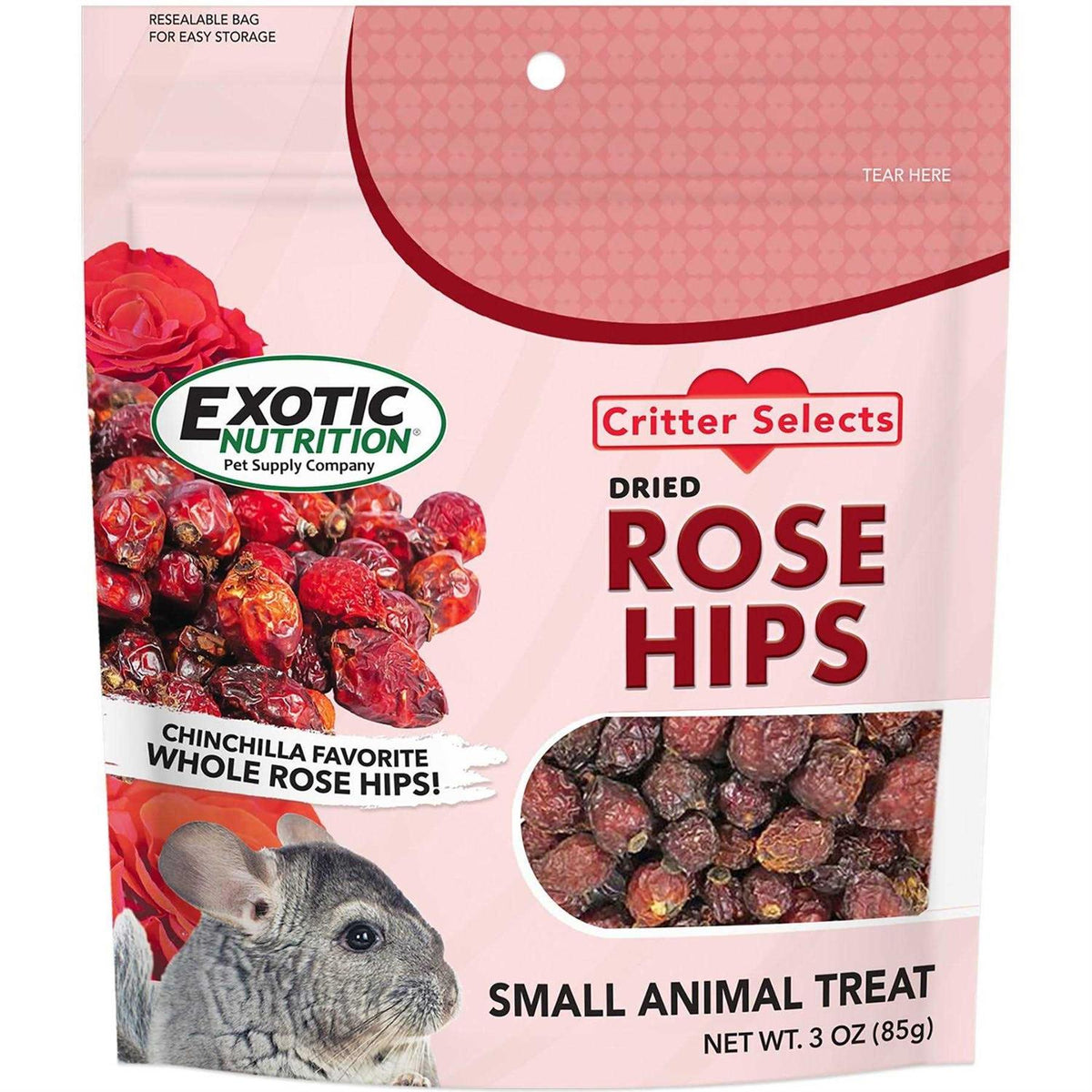 Dried Rose Hips Treat 3 oz N4590
