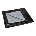 6 ft. x 8 ft. Silver and Black Weather-Resistant Tarp B303289