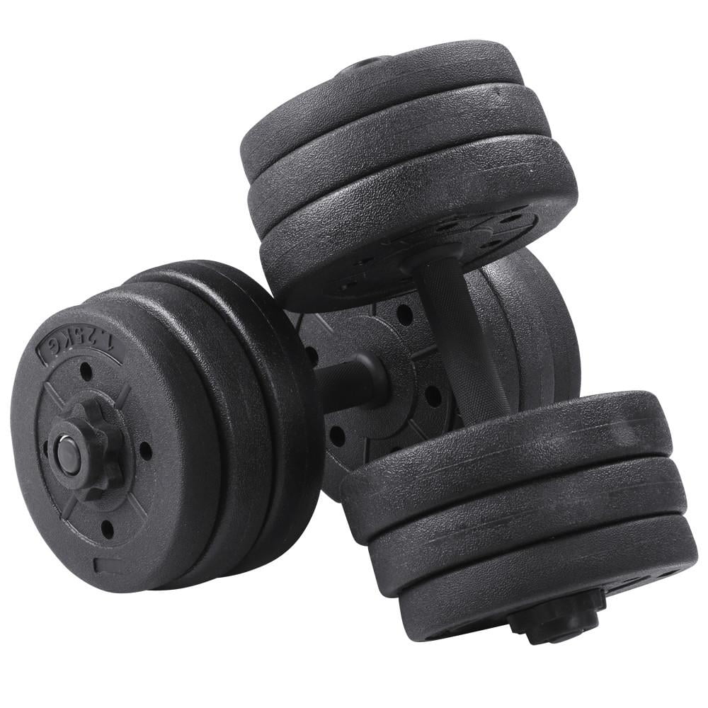66 Lb. Adjustable Dumbbell Set Black Y506186