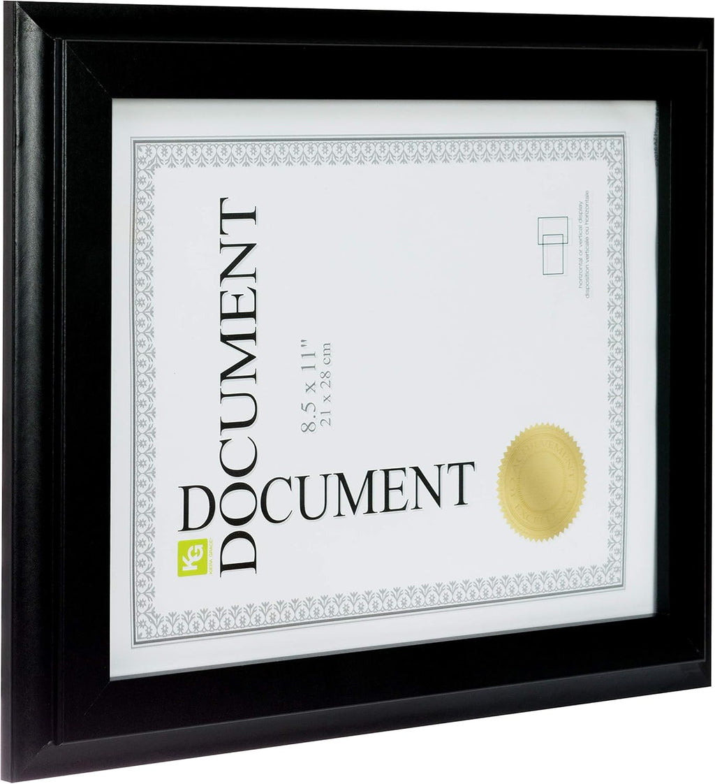 Black Wood Document Frames Set of 12 F9947