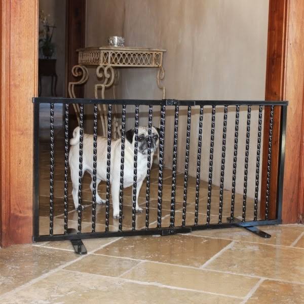 Wrought Iron Freestanding Pet Gate I5523
