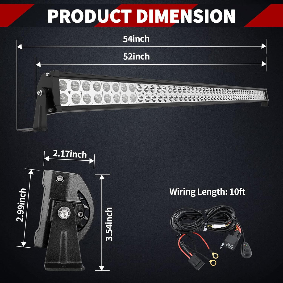 52 inches 300W LED Light Bar J97283