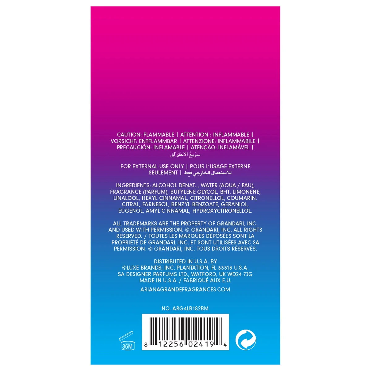 Body Mist, 8 Oz F1230