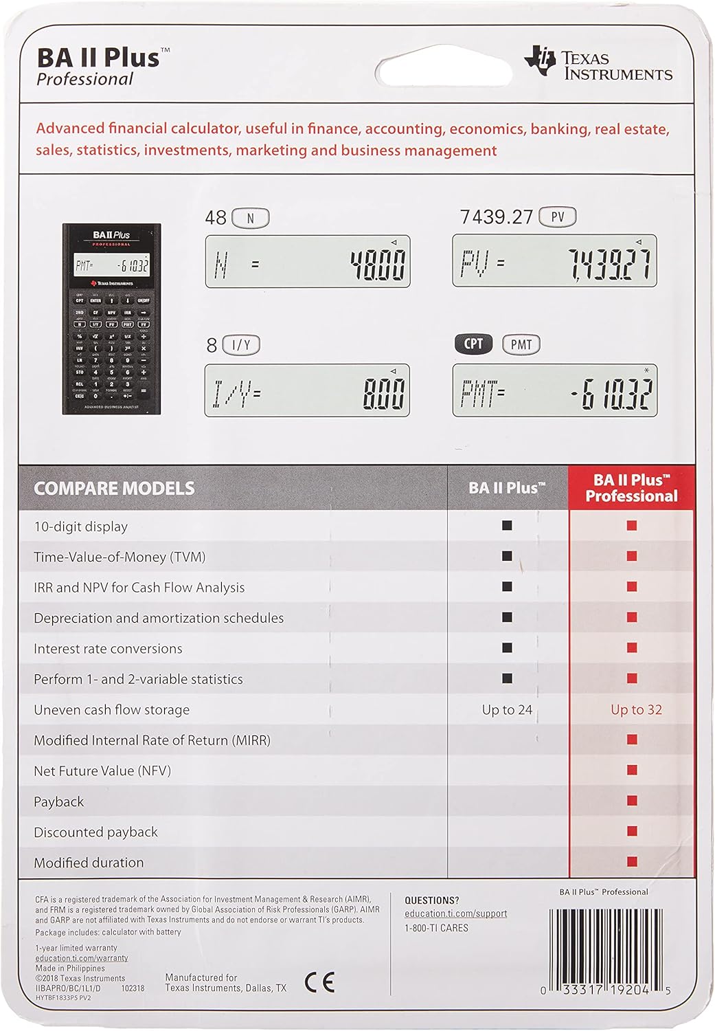 Financial Calculator P33554