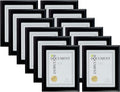 Black Wood Document Frames Set of 12 F9947
