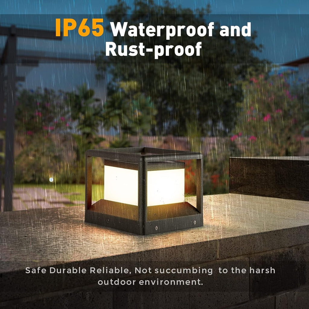 Solar Post Cap Light 3000K IP65 Waterproof F4369