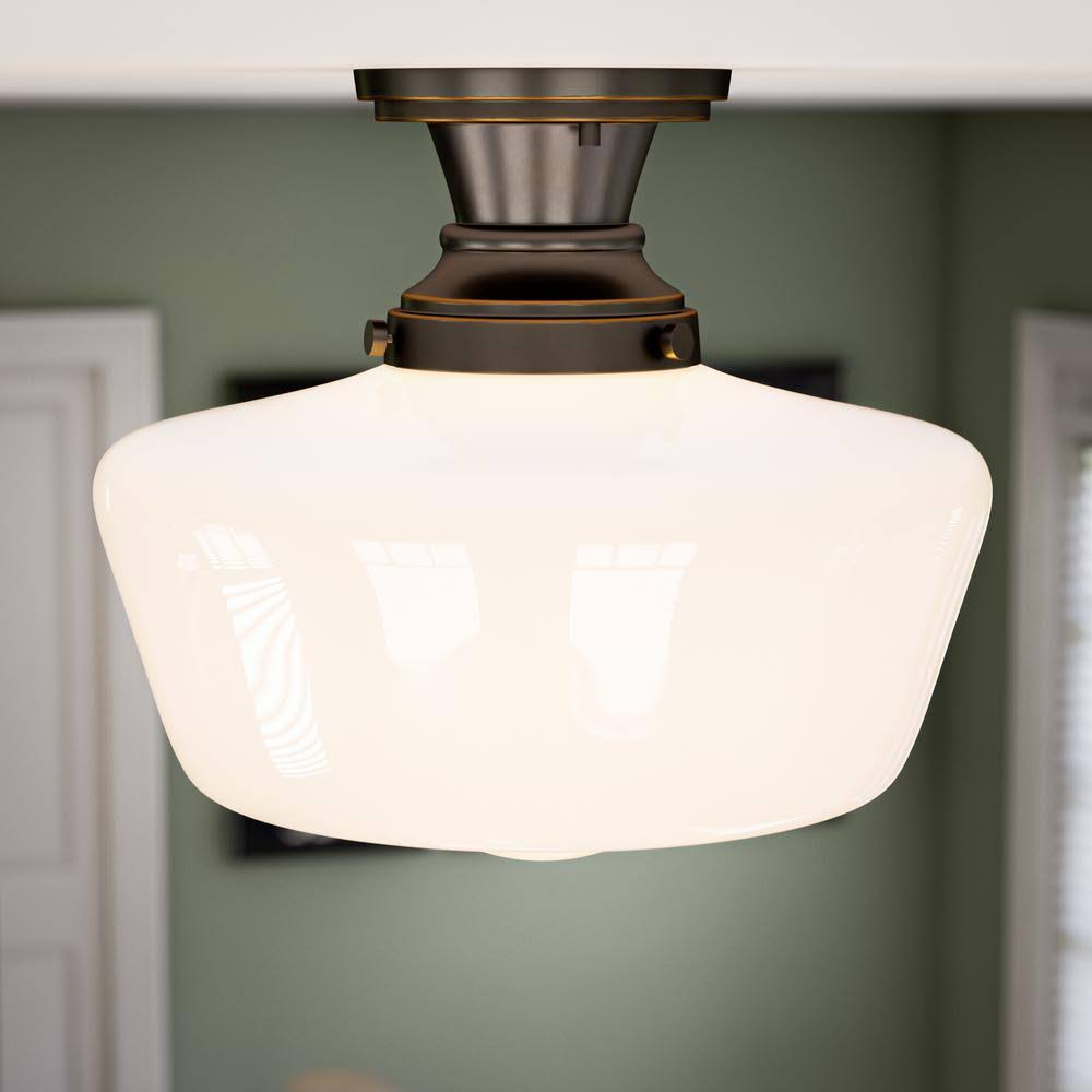 1 Light Flush Mount Oil Rubbed Bronze X439810