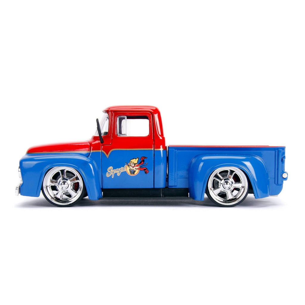 Die Cast Supergirl & 1956 Ford F-100 Pickup R2756