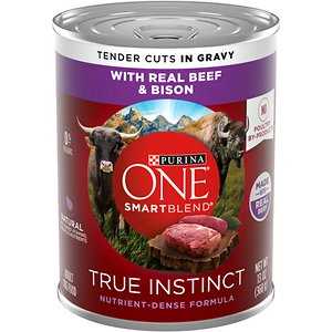 Real Beef & Bison Grain-Free Wet Dog Food, 13-oz can, case of 12 X990591