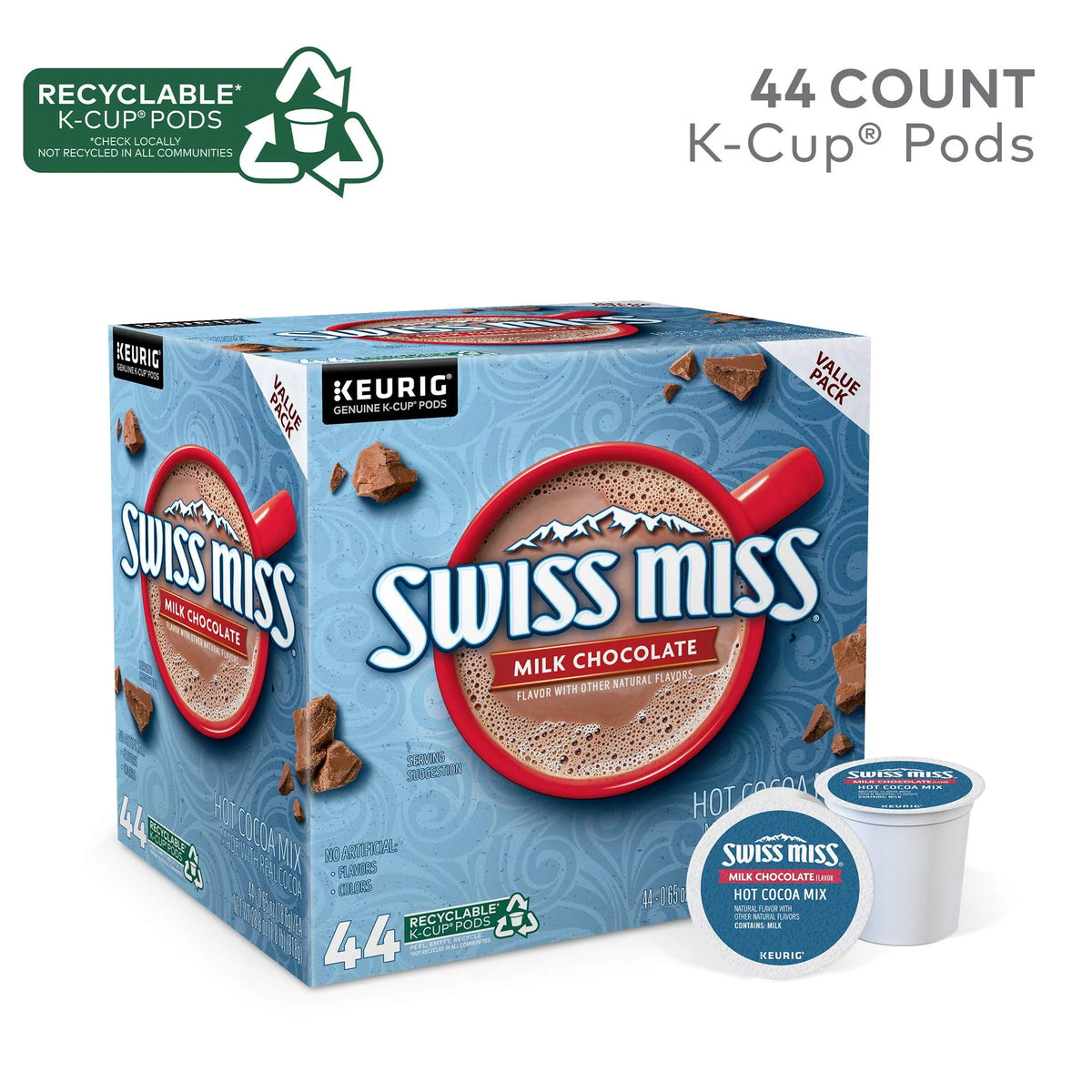 Milk Chocolate Hot Cocoa K-Cup Pods 44 Count Y867