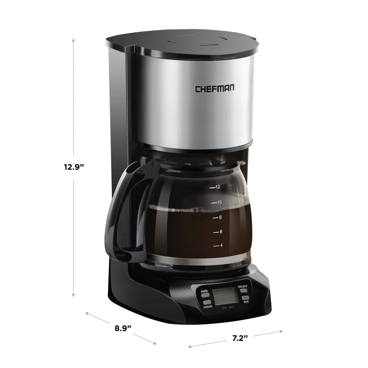 12-Cup Programmable Stainless Steel Coffee Maker Q45435